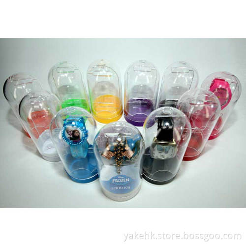 Newest round clear pvc plastic box for watches